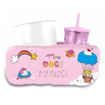 Almofada para Pipoca Individual Kids - Meu Doce Mundo Almofada para Pipoca Individual Kids - Meu Doce Mundo
