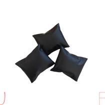 Almofada para Pulseiras e Relógios - Preta - Jogo com 3 Almofadas