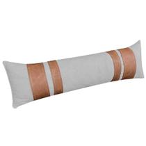 Almofada para Sofá Orgânico Rinheira 85x20cm Tecido Bouclê Decoração