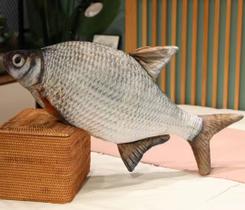 Almofada Peixes Realista Macio Decoração Presente Travesseiro Engraçado Macio 38cm a 120cm