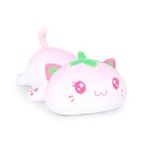 Almofada Pelúcia AIXINI Gato Morango - 35cm - Rosa