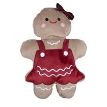 Almofada Pelucia Biscoito de Gengibre 37x52cm Gingerbella Natal