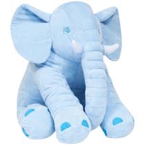 Almofada pelúcia elefante gigante azul buba 7563 48cm