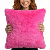Almofada Pelúcia Pelo Curto Luxo Decoração Sala Pink 40x40 Novadecora Almofada Pelúcia Pelo Curto Luxo Decoração Sala Pink 40x40 Novadecora