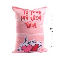 Almofada Personalizada M com Bolso Namorados Sort