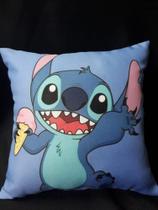 Almofada personalizada Stitch com sorvete 30x30cm Almofada personalizada Stitch com sorvete 30x30cm
