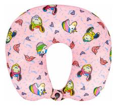 Almofada Pescoço Infantil Emoji Viagem Conforto Almofada Pescoço Infantil Emoji Viagem Conforto