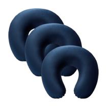 Almofada Pescoço Viagem Apoio Cervical Fibram Cor:AzulQuantidade:3