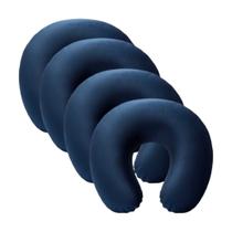 Almofada Pescoço Viagem Apoio Cervical Fibram Cor:AzulQuantidade:4 Almofada Pescoço Viagem Apoio Cervical Fibram Cor:AzulQuantidade:4