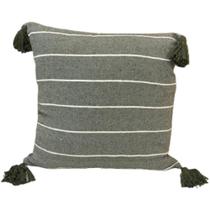 Almofada Pompom Decorativa 45x45cm Verde Militar Almofada Pompom Decorativa 45x45cm Verde Militar