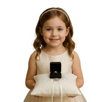 Almofada Porta Alianças com Renda e Strass Luxo Festa Almofada Porta Alianças com Renda e Strass Luxo Festa