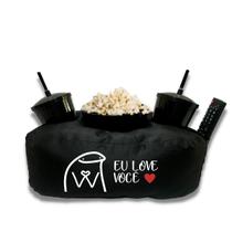 Almofada Porta Pipoca Casal Eu Love Você Almofada Porta Pipoca Casal Eu Love Você