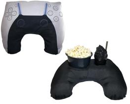 Almofada Porta Pipoca Controle Videogame Gamer Branco Almofada Porta Pipoca Controle Videogame Gamer Branco