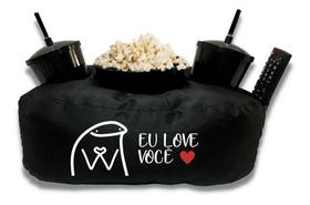 Almofada Porta Pipoca Personalizada Para Casal - eu Love Você