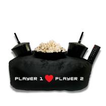 Almofada Porta Pipoca Player 1 Player 2 - Cine Couple