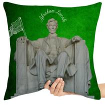 Almofada Premium 45x45 abraham lincoln sentado