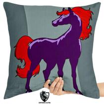 Almofada Premium 45x45 cavalo de fogo eterno Almofada Premium 45x45 cavalo de fogo eterno