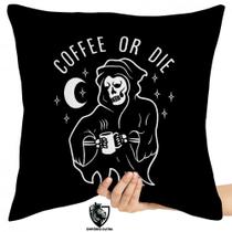 Almofada Premium 45x45 coffee or die Almofada Premium 45x45 coffee or die