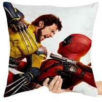 Almofada Premium 45x45 deadpool wolverine armas