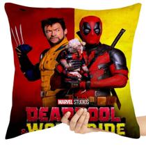 Almofada Premium 45x45 deadpool wolverine