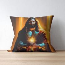 Almofada Premium 45x45 Jesus luz Almofada Premium 45x45 Jesus luz