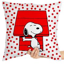 Almofada Premium 45x45 snoopy bolinhas