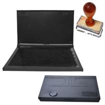 Almofada Preta Para Carimbos Extra Grandes Radex Carimbeira Gigante N5