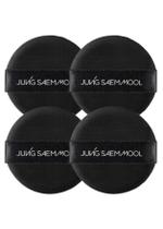 Almofada Puff JUNG SAEM MOOL, capa natural, 4 peças, 5,3 cm, formato redondo Almofada Puff JUNG SAEM MOOL, capa natural, 4 peças, 5,3 cm, formato redondo