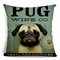 Almofada Pug Wine