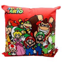 Almofada Qradrada 40x40 Turma do Mario