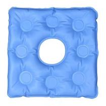 Almofada quadrada com orificio gel azul tam unico pf-11 Almofada quadrada com orificio gel azul tam unico pf-11