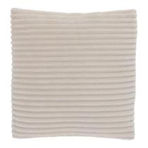 Almofada Quadrada Decorativa Em Veludo Bege Claro 45x45 Estilo Escandinavo