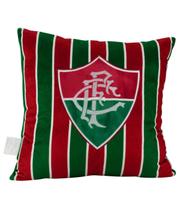 Almofada Quadrada Escudo Time 36X36Cm - Fluminense
