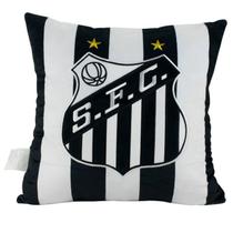 Almofada quadrada escudo time 36x36cm - santos Almofada quadrada escudo time 36x36cm - santos