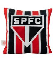 Almofada Quadrada Escudo Time 36X36Cm - São Paulo Spfc