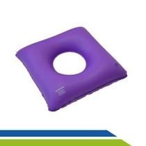 Almofada Quadrada Inflável com Orifício Anti Escaras Bioflorence Cod 101-0023