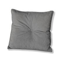 Almofada Quadrada Tina Com Botão Central 40x40 cm Boucle - 7 Decor