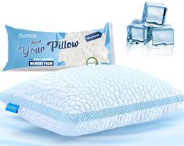 Almofada QUTOOL Queen, gel de resfriamento ajustável, espuma viscoelástica