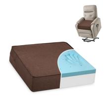 Almofada Reclinável Shinnwa com Gel Memory Foam - Extra Grande - Cor Caramelo