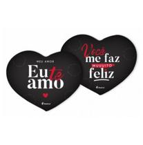 Almofada recorte coracao - meu amor te amo - brasfoot