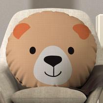 Almofada Redonda Avulsa Cheia Infantil Bichinhos 45cm x 45cm - Enchimento de Silicone Almofada Redonda Avulsa Cheia Infantil Bichinhos 45cm x 45cm - Enchimento de Silicone