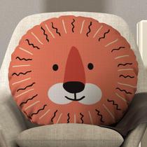 Almofada Redonda Avulsa Cheia Infantil Bichinhos 45cm x 45cm - Enchimento de Silicone Almofada Redonda Avulsa Cheia Infantil Bichinhos 45cm x 45cm - Enchimento de Silicone