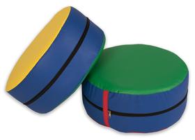 Almofada Redonda Espuma Maciça Med. 26Cm X 15Cm Com Ziper