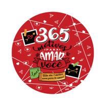 Almofada Redonda - Motivos Para Amar Você Almofada Redonda - Motivos Para Amar Você