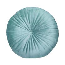 Almofada Redonda Rendy em Veludo Verde Menta