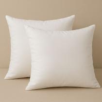 Almofada Refil 45x45 Espuma Flocada Antialérgica Premium Firme e Macio para Sofá Cama e Decoração