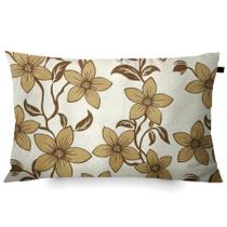 Almofada Retangular 30x50cm Firenze Floral Bege
