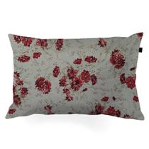 Almofada Retangular 30x50cm Firenze Flores Vermelho Almofada Retangular 30x50cm Firenze Flores Vermelho