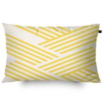 Almofada Retangular Algodão Serigrafada Aram 30x50cm Amarela Almofada Retangular Algodão Serigrafada Aram 30x50cm Amarela