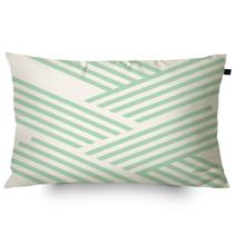 Almofada Retangular Algodão Serigrafada Aram 30x50cm Tiffany Almofada Retangular Algodão Serigrafada Aram 30x50cm Tiffany